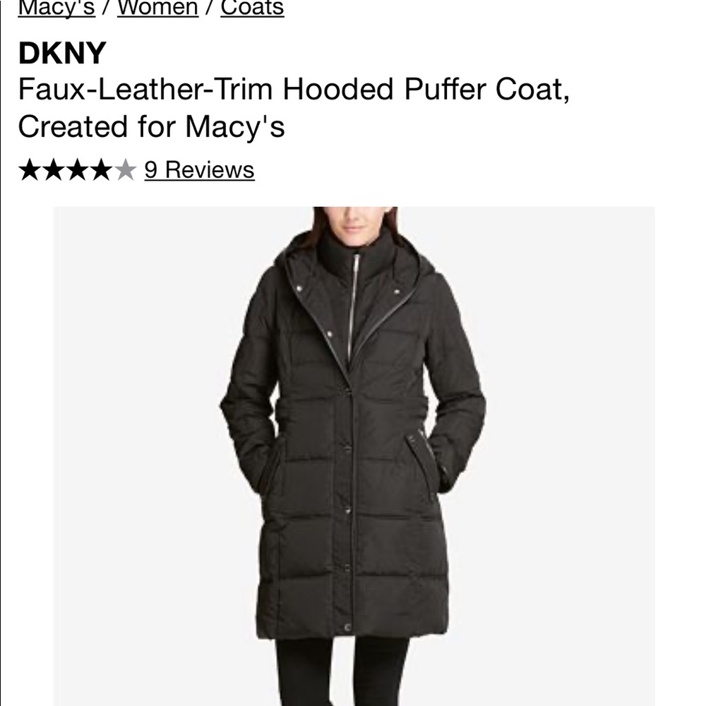 DKNY Down Puffer Coat